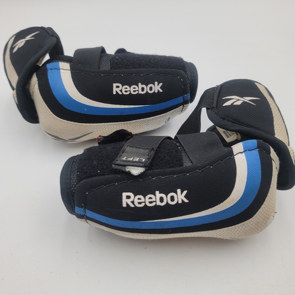 Reebok 4K KineticFit Hockey Elbow Pads Senior Small JDP Black Blue K101SR EP4K S